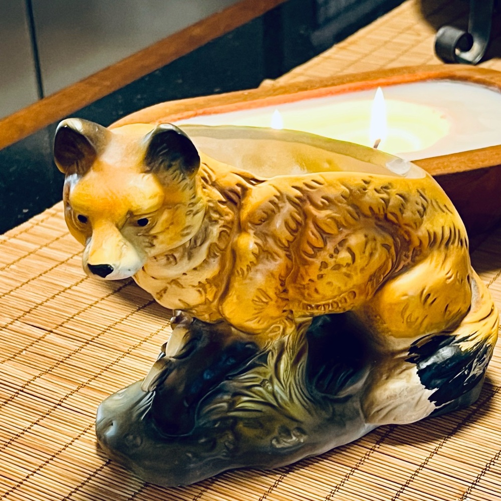 Vintage Inarco Ceramic Red Fox Planter Japan